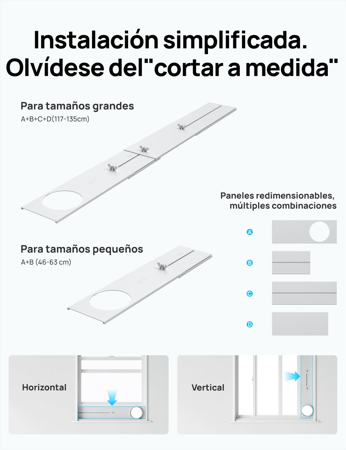 DREO Aire Acondicionado Portátil 10000 BTU - Control por App/Voz, Silencioso, Sin Drenaje, Temporizador 24h, Deshumidificador