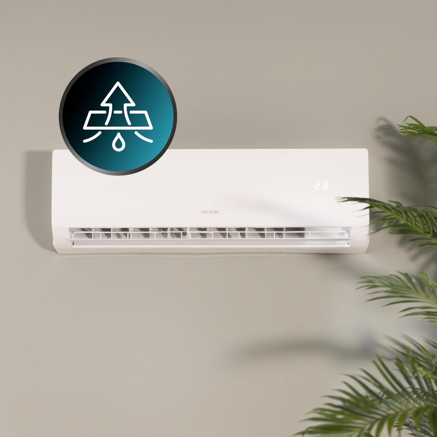 Cecotec AirClima 12000 Aire Acondicionado Split - SmartFresh, Inverter, Bomba Calor, WiFi, 22m²