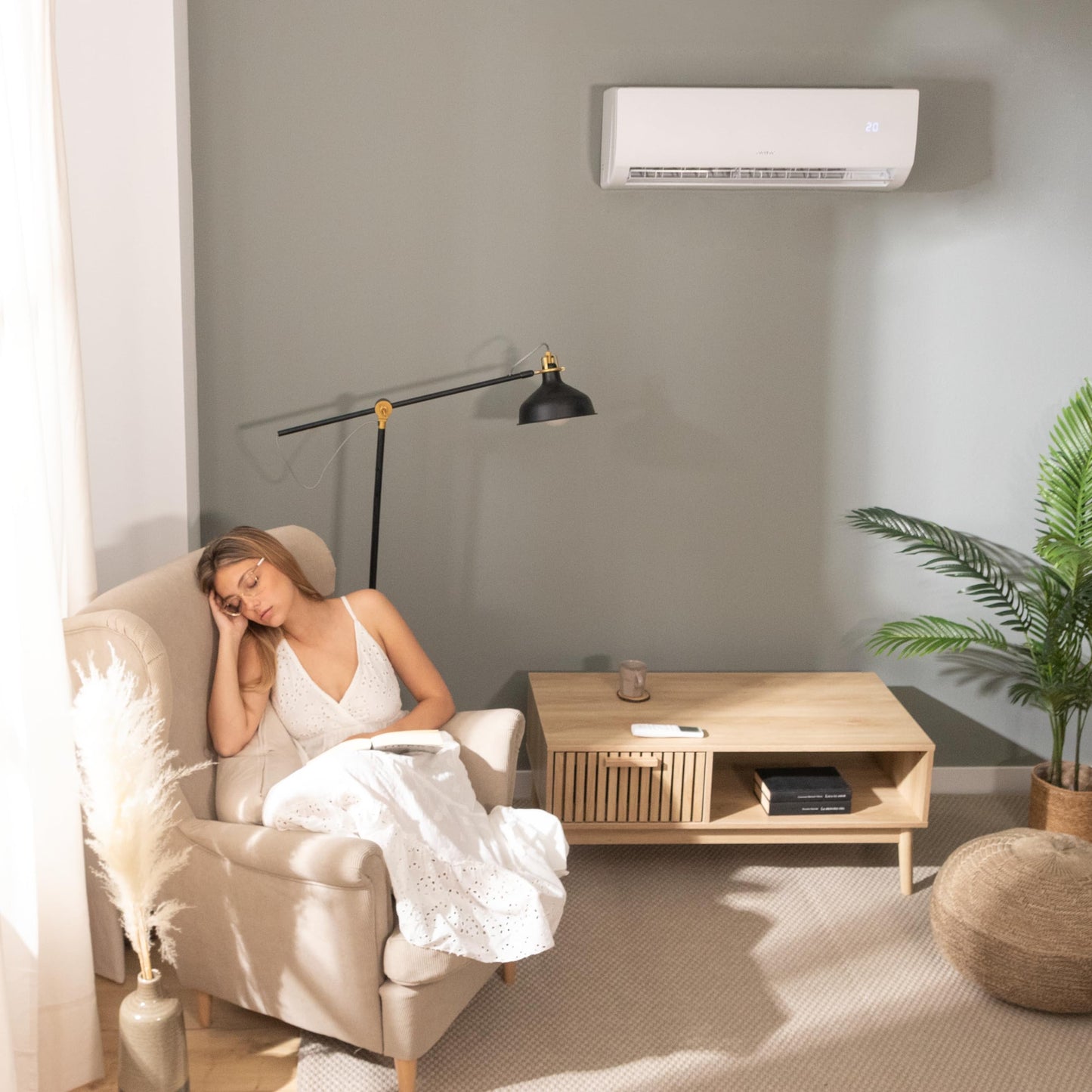 Cecotec AirClima 12000 Aire Acondicionado Split - SmartFresh, Inverter, Bomba Calor, WiFi, 22m²
