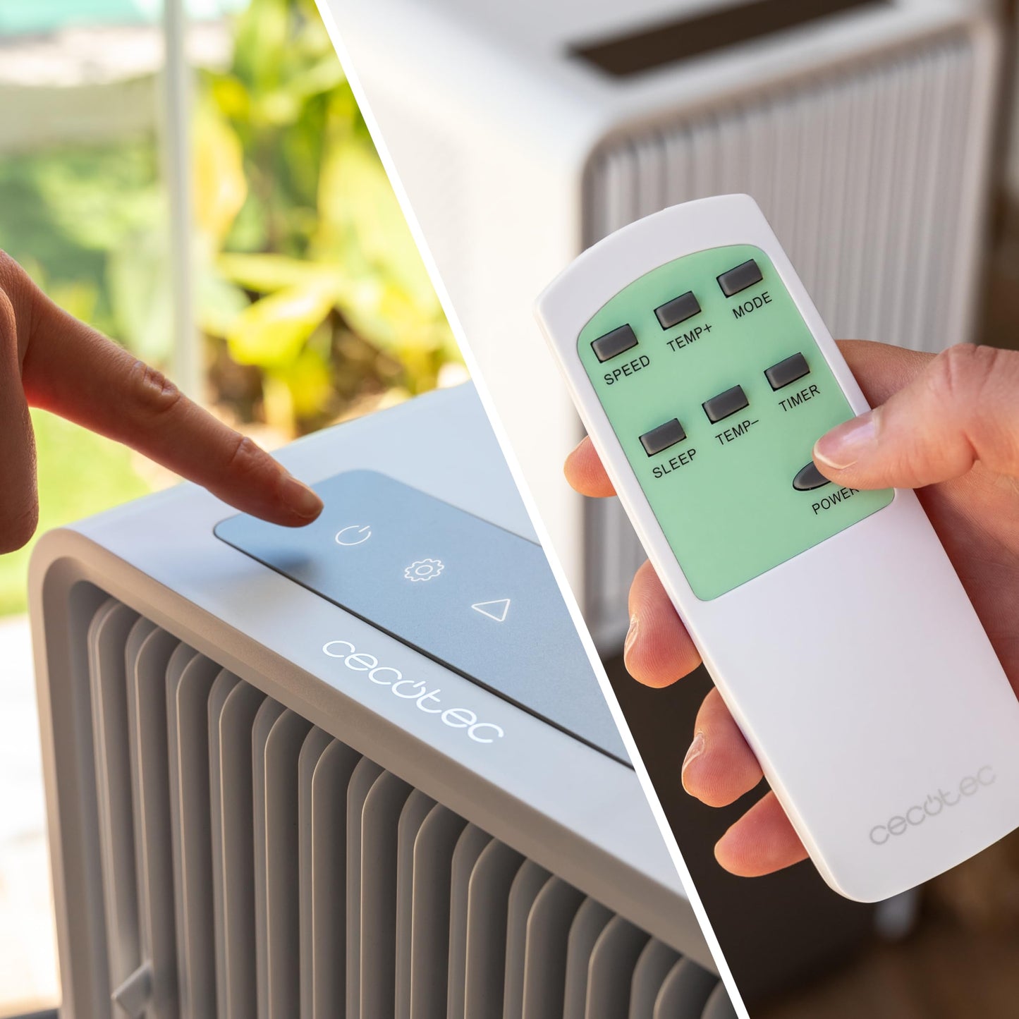Cecotec ForceClima 9150 Style Aire Acondicionado Portátil 9000 BTU LED Mando Temporizador 25 m²