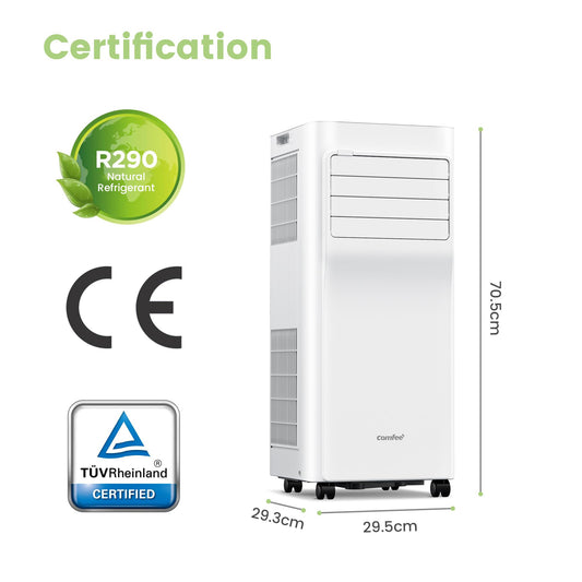 Aire Acondicionado Móvil Comfee Breezy Cool Pro 2.0 – 7000 BTU, APP, Blanco