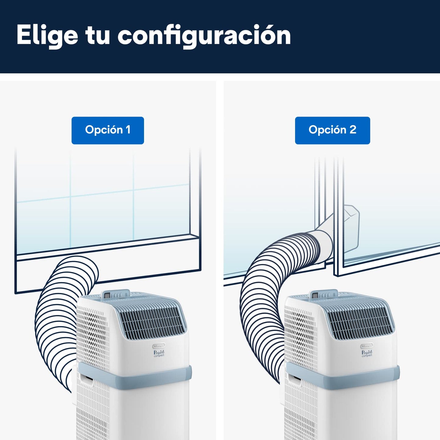 De'Longhi Pinguino PAC ES72 Aire Acondicionado Portátil 8300 BTU 2,1 kW Deshumidificador